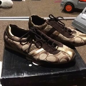 Gently used coach sneakers